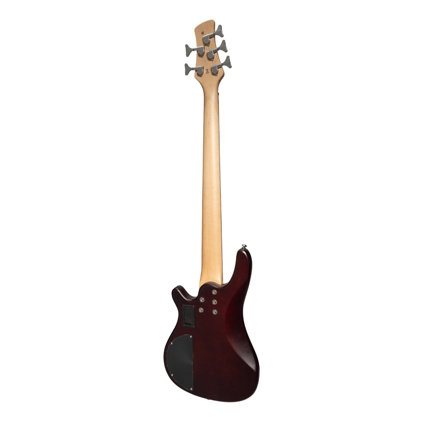 J&D Luthiers 5-String T-Style Contemporary Active Electric Bass Guitar (Satin Brown Stain)