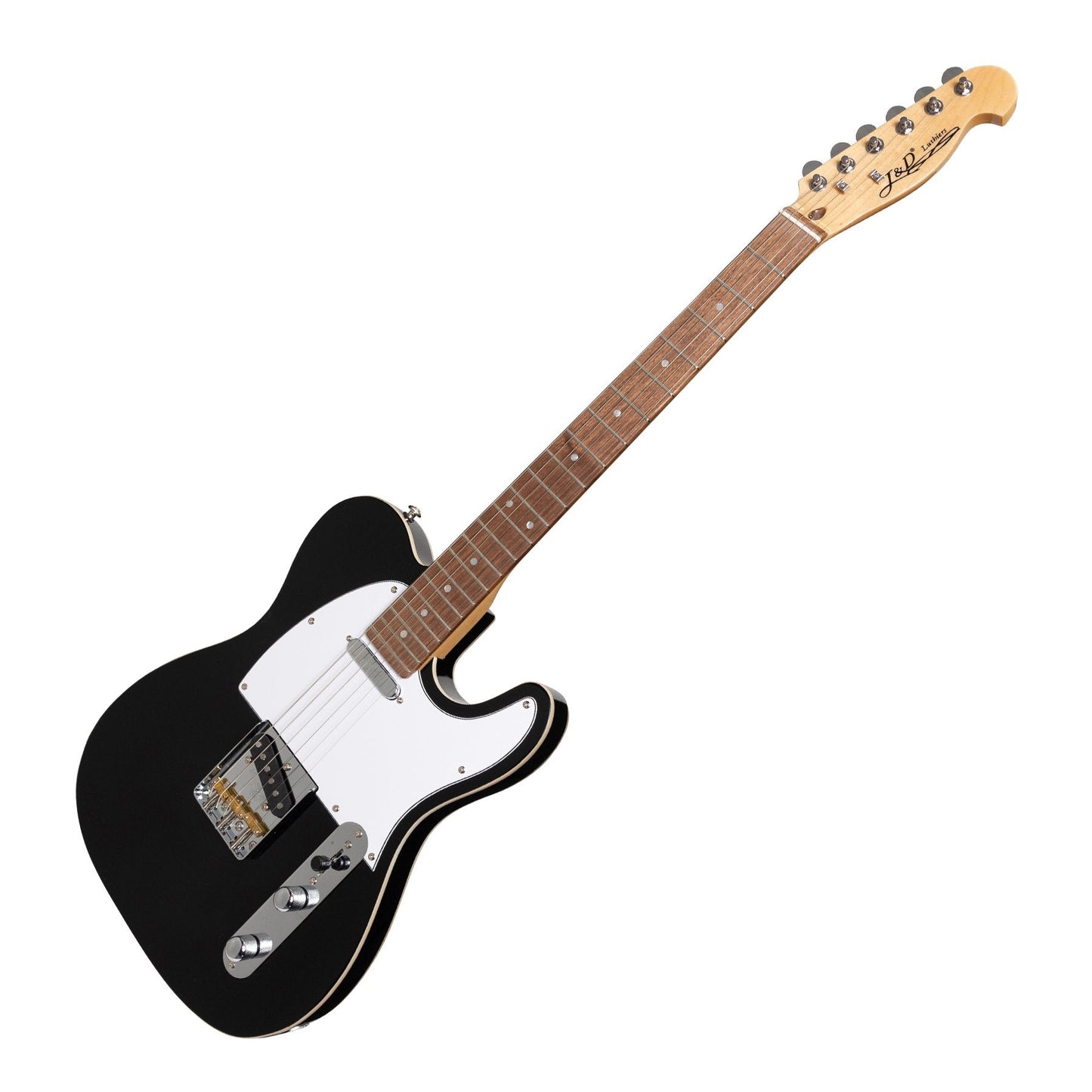 J&D Luthiers Custom TE-Style Electric Guitar (Black)