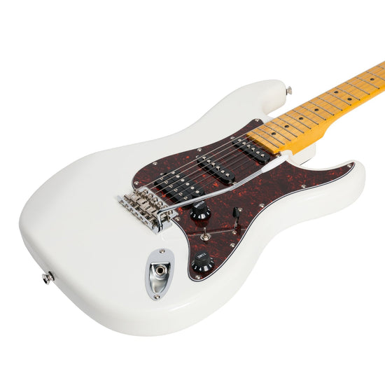 J&D Luthiers 'HSS' ST-Style Electric Guitar (White)
