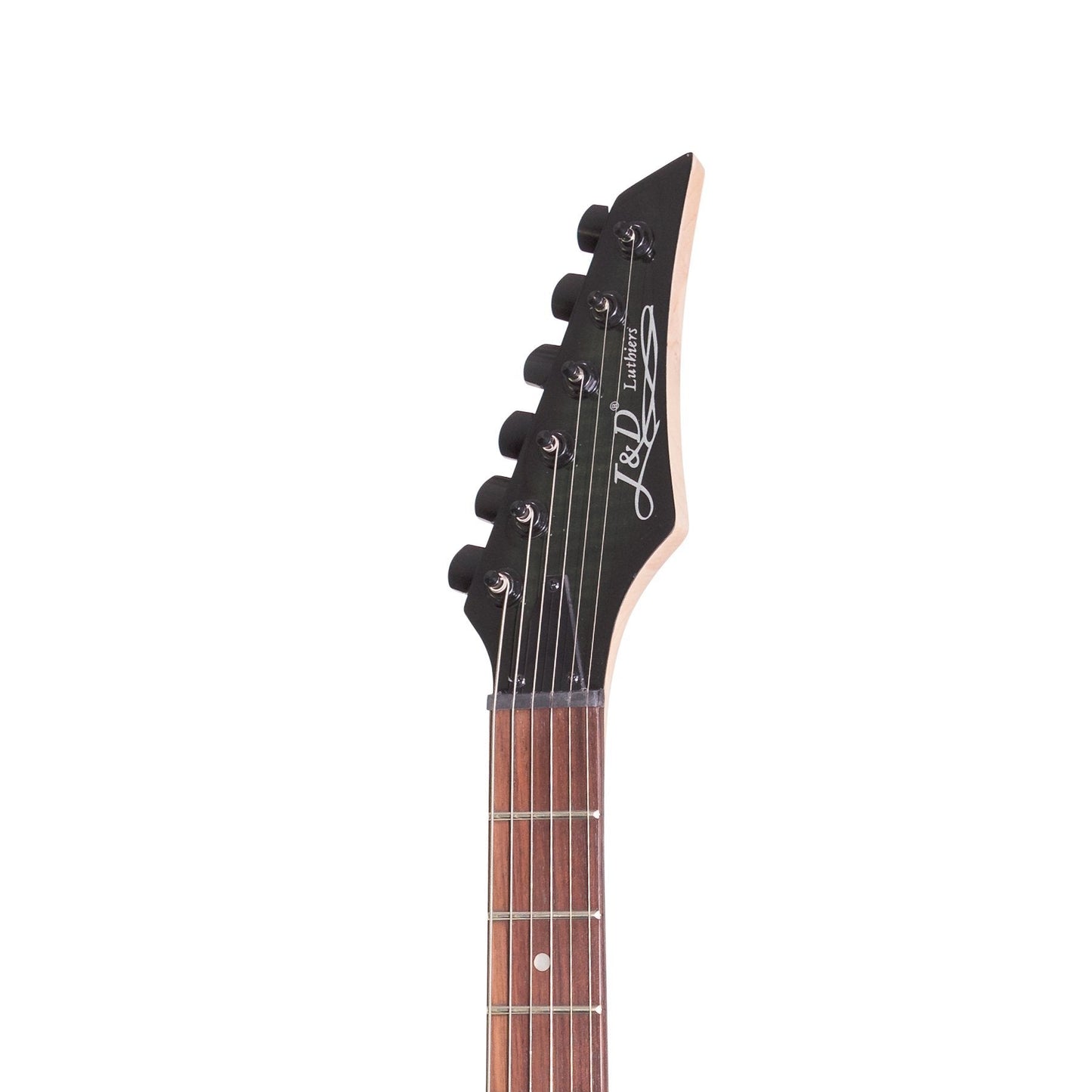 J&D Luthiers IE9 Contemporary Electric Guitar (Transparent Black)