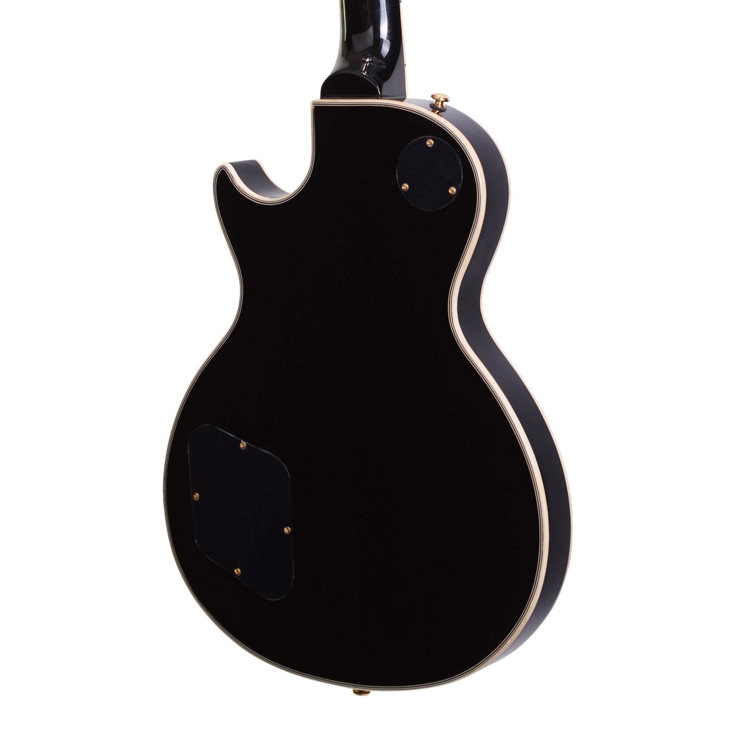 J&D Luthiers LP-Custom Style Electric Guitar (Black)