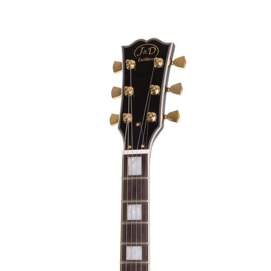 J&D Luthiers LP-Custom Style Electric Guitar (Black)