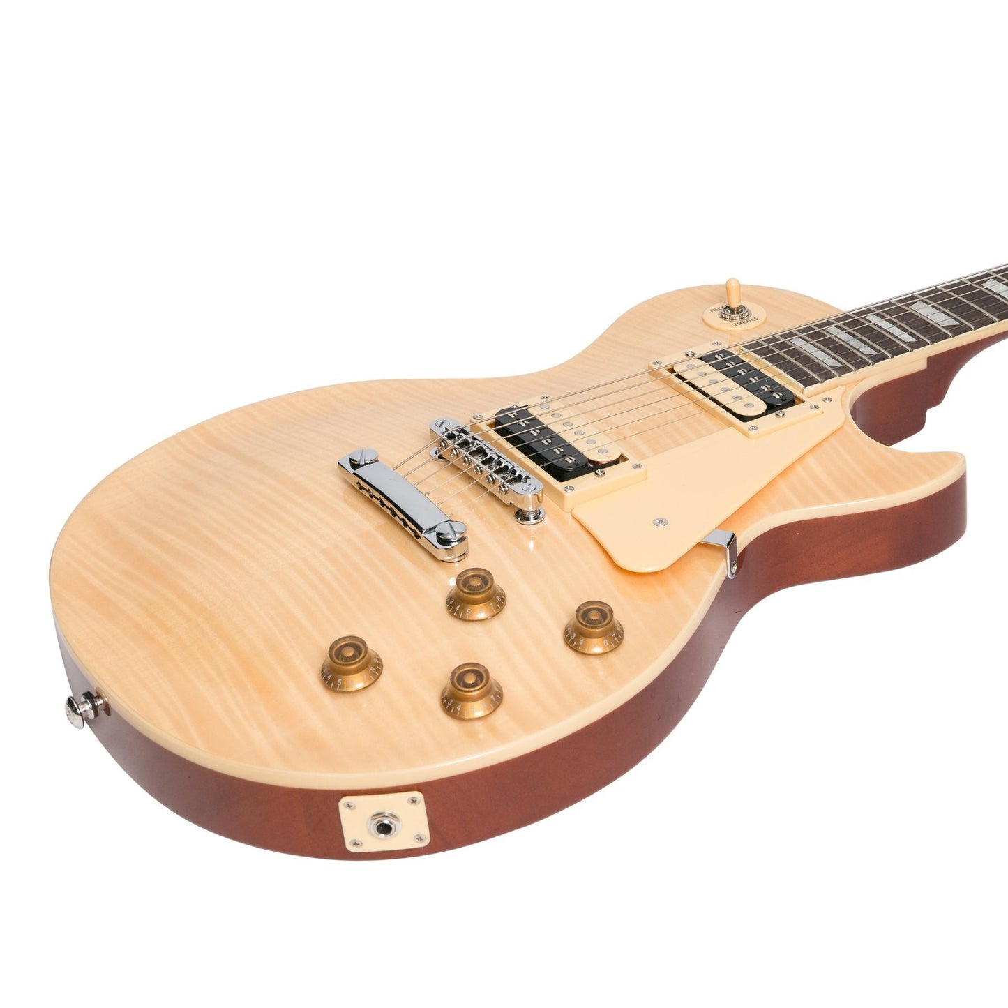 J&D Luthiers LP-Custom Style Electric Guitar (Natural)