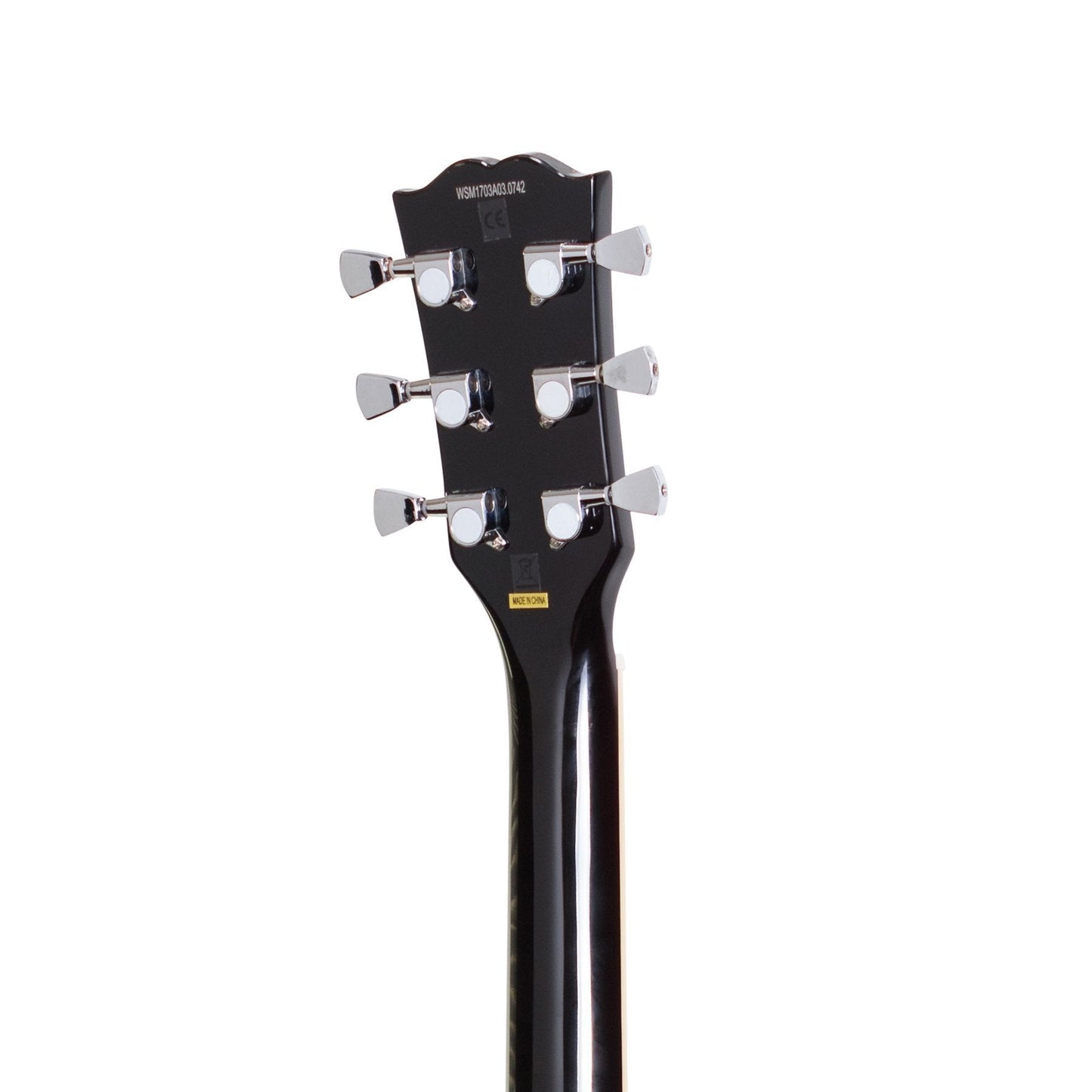 J&D Luthiers LP-Style Left Handed Electric Guitar (Vintage Sunburst)