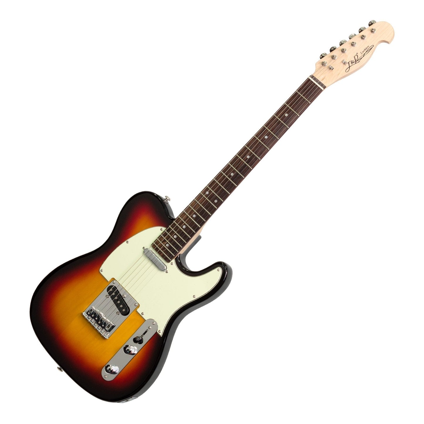 J&D Luthiers TE-Style Electric Guitar (Sunburst)