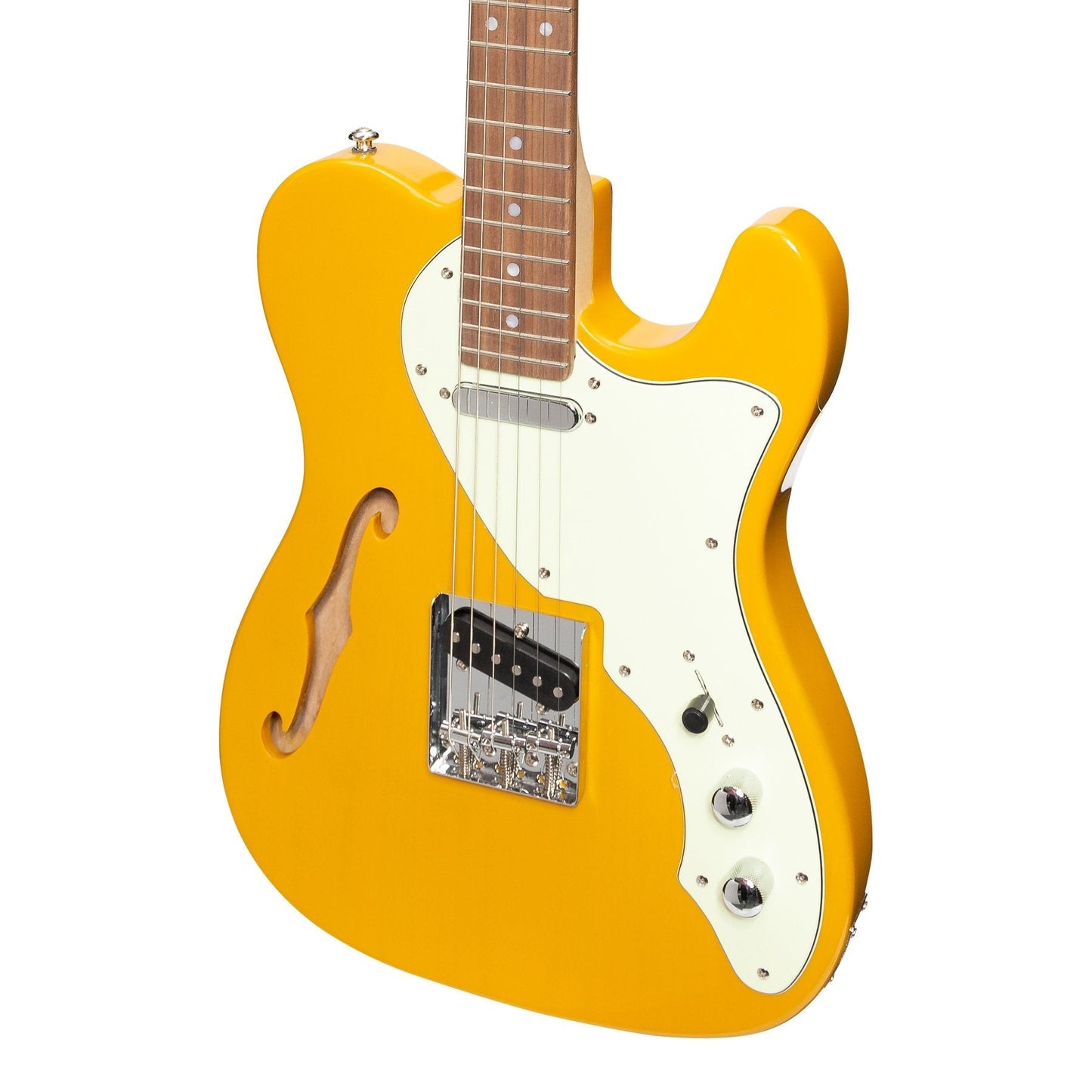 J&D Luthiers Thinline TE-Style Electric Guitar (Butterscotch)