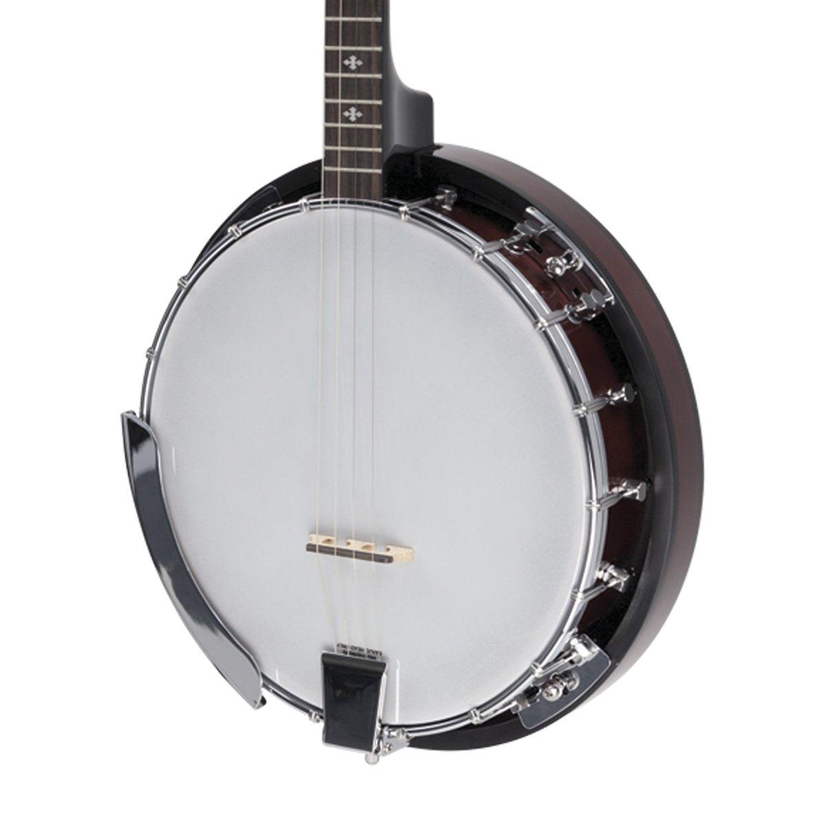 Martinez 4-String Tenor Resonator Banjo (Natural Gloss)
