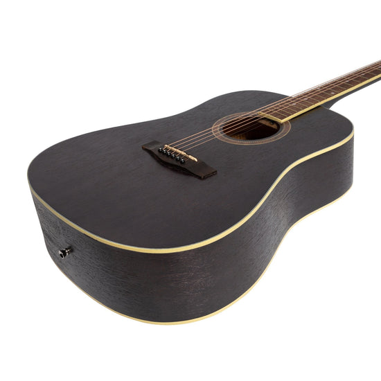 Martinez '41 Series' Dreadnought Acoustic Guitar (Black)