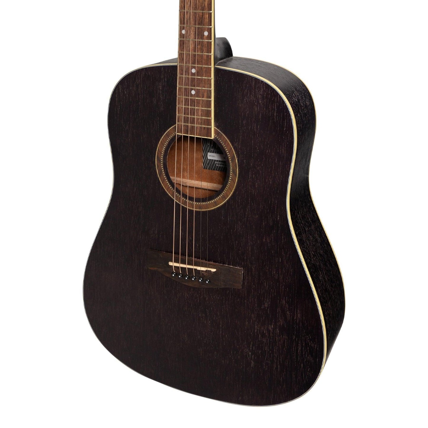 Martinez '41 Series' Dreadnought Acoustic Guitar Pack (Black)