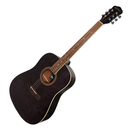 Martinez '41 Series' Dreadnought Acoustic Guitar Pack (Black)