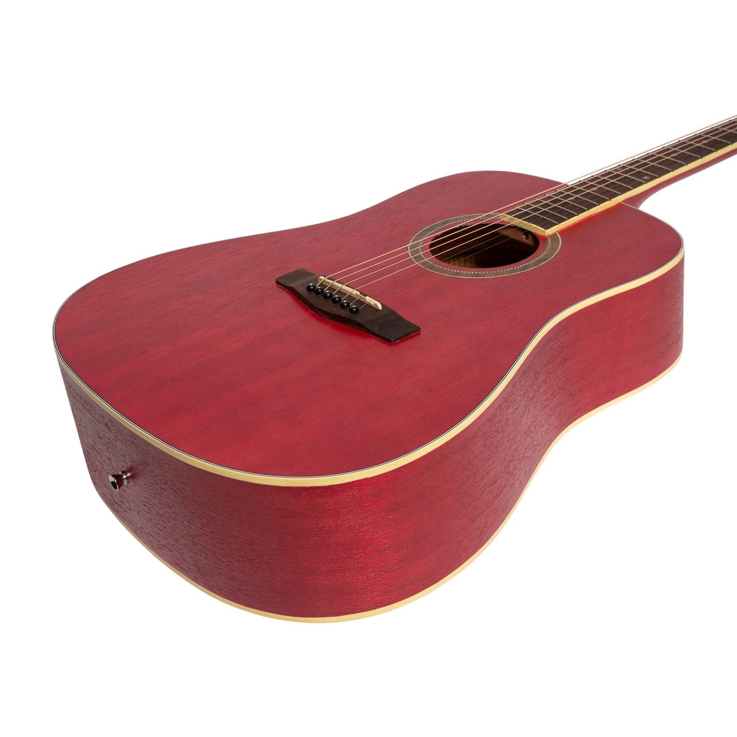 Martinez '41 Series' Dreadnought Acoustic Guitar Pack (Pink)