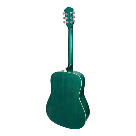 Martinez '41 Series' Dreadnought Acoustic Guitar Pack (Teal Green)