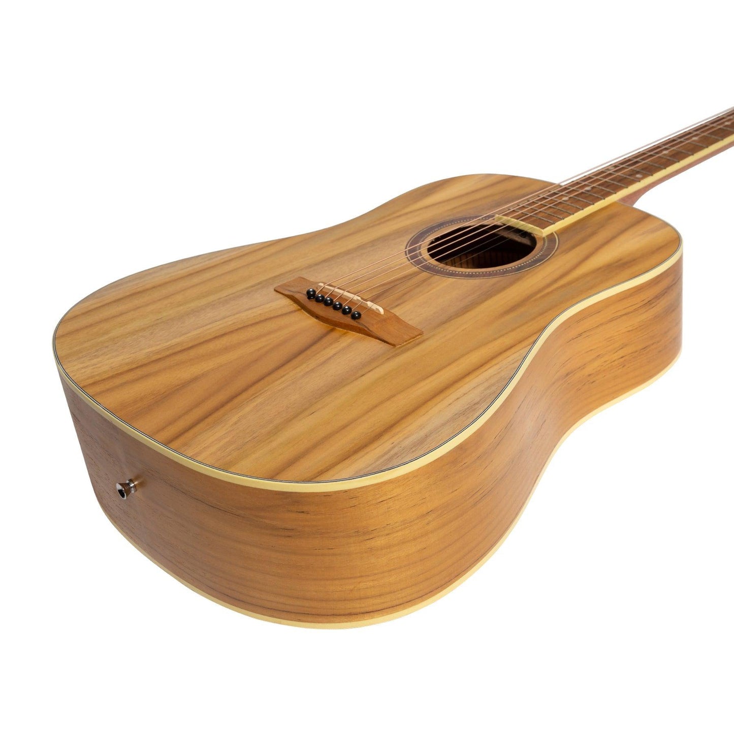 Martinez '41 Series' Dreadnought Acoustic Guitar Pack with Built-in Tuner (Jati-Teakwood)