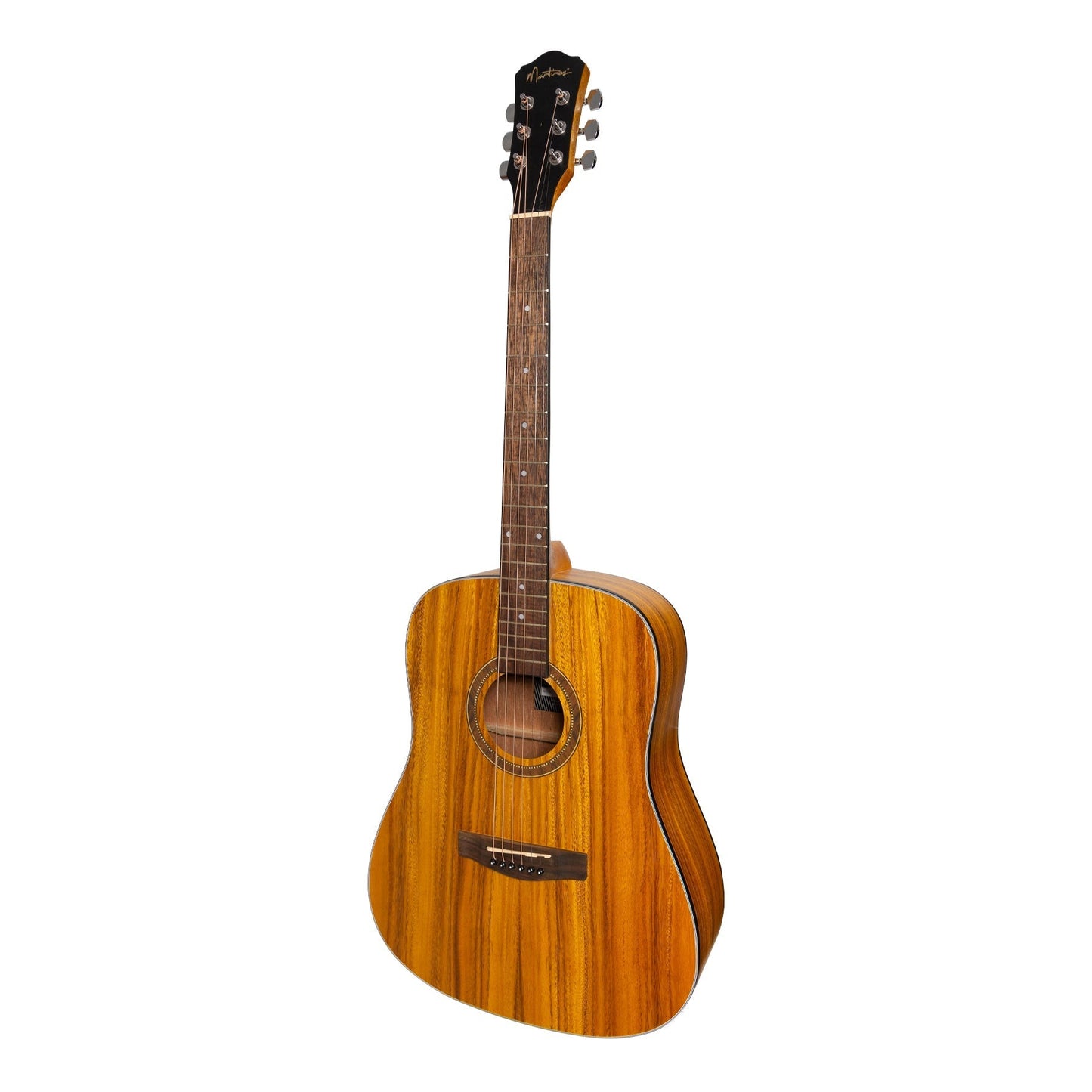 Martinez '41 Series' Dreadnought Acoustic Guitar Pack with Built-in Tuner (Koa)