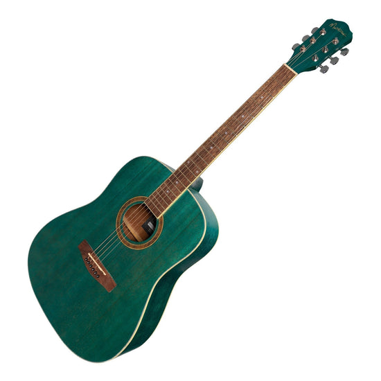 Martinez '41 Series' Dreadnought Acoustic Guitar (Teal Green)