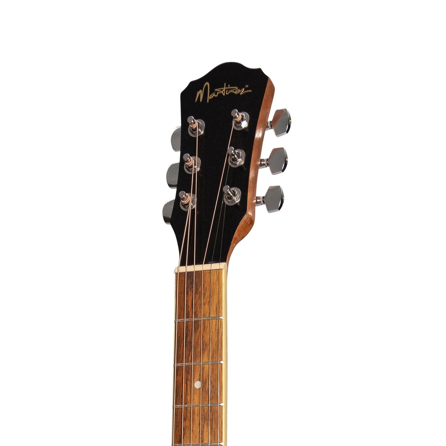 Martinez '41 Series' Dreadnought Acoustic Guitar with Built-in Tuner (Jati-Teakwood)