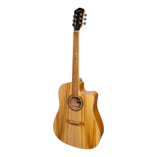 Martinez '41 Series' Dreadnought Cutaway Acoustic-Electric Guitar Pack (Jati-Teakwood)