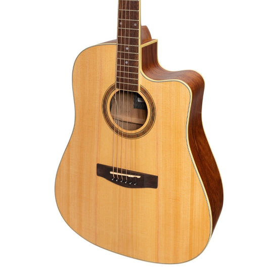 Martinez '41 Series' Dreadnought Cutaway Acoustic-Electric Guitar (Spruce/Rosewood)