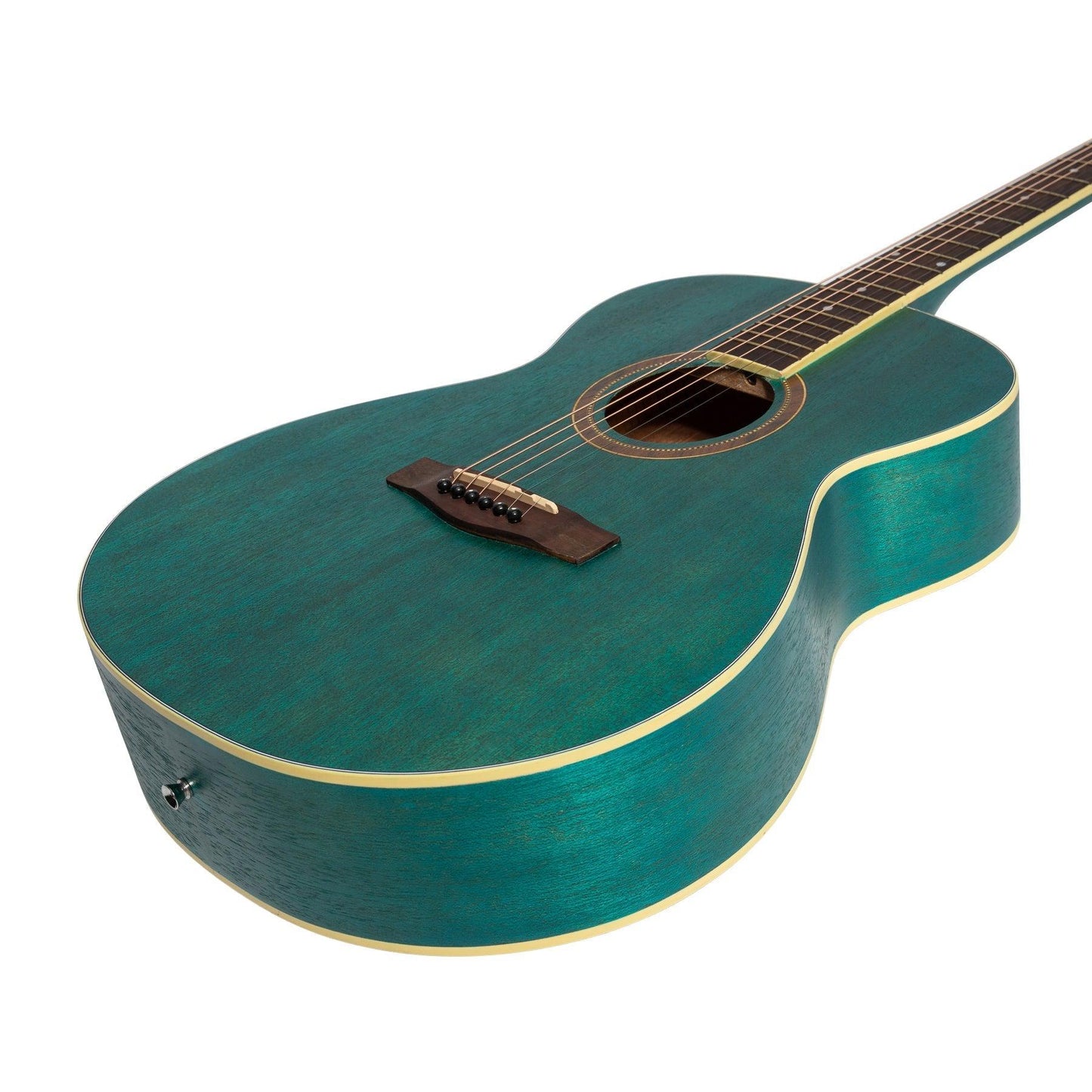 Martinez '41 Series' Folk Size Acoustic Guitar Pack (Teal Green)