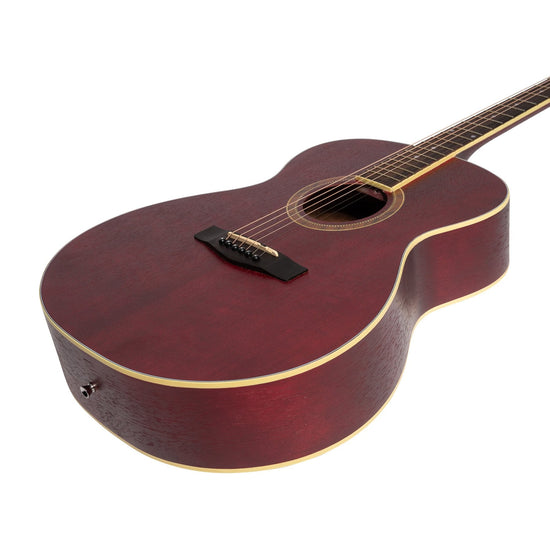 Martinez '41 Series' Folk Size Acoustic Guitar (Red)