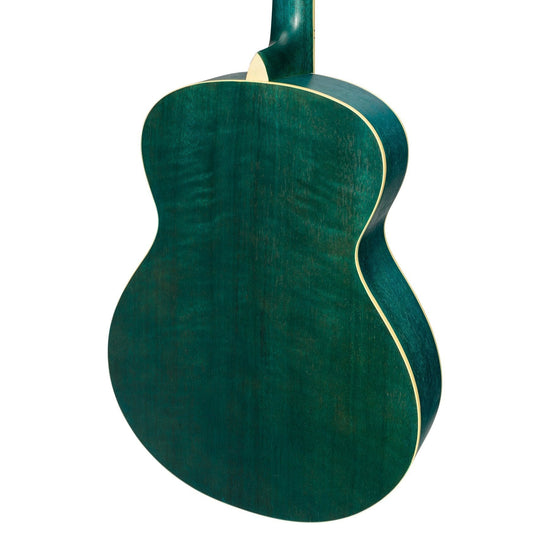Martinez '41 Series' Folk Size Acoustic Guitar (Teal Green)