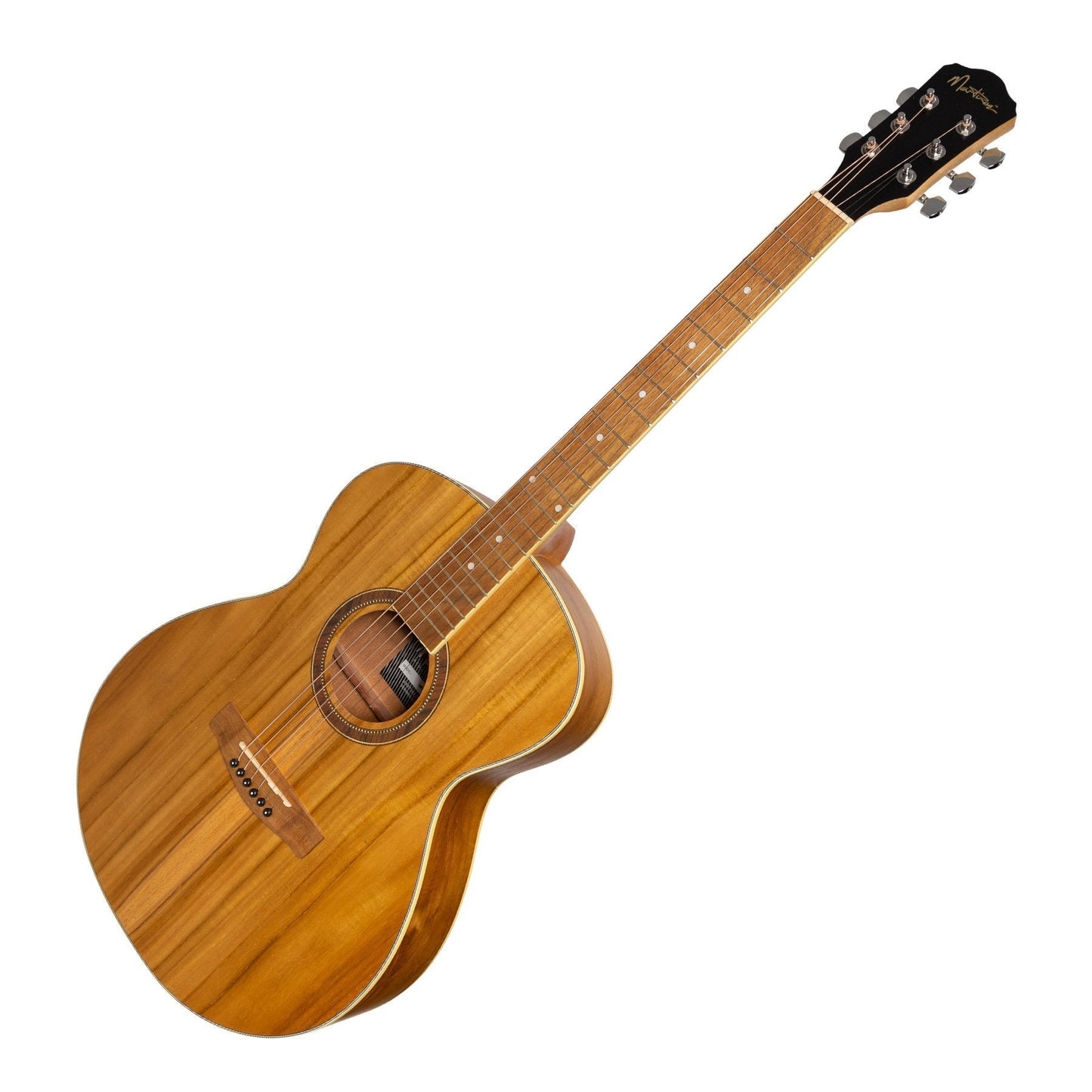 Martinez '41 Series' Folk Size Acoustic Guitar with Built-in Tuner (Jati-Teakwood)