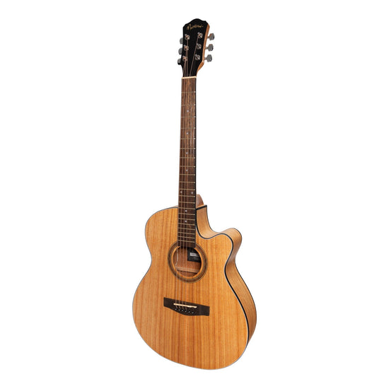 Martinez '41 Series' Folk Size Cutaway Acoustic-Electric Guitar Pack (Mindi-wood)