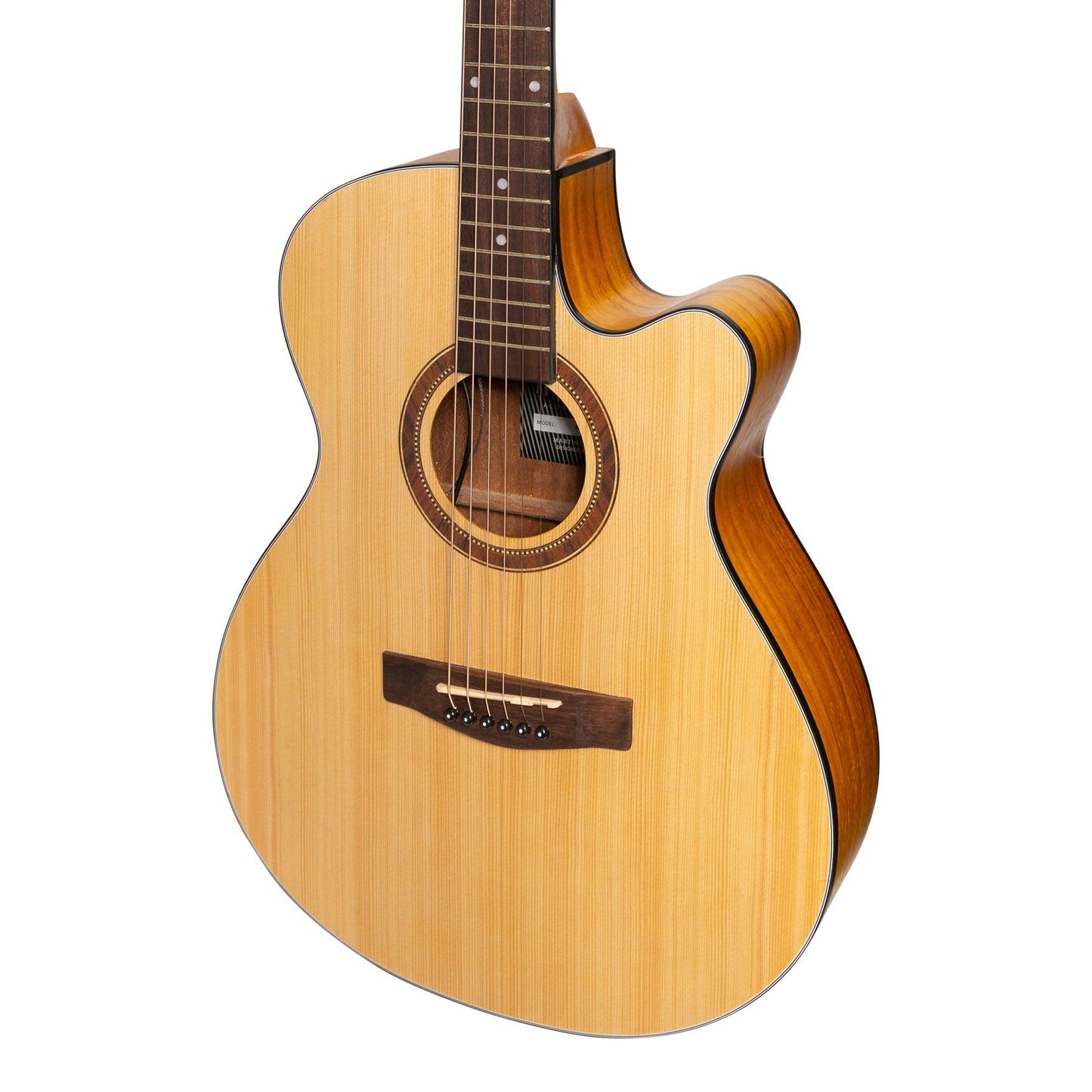 Martinez '41 Series' Folk Size Cutaway Acoustic-Electric Guitar Pack (Spruce/Koa)