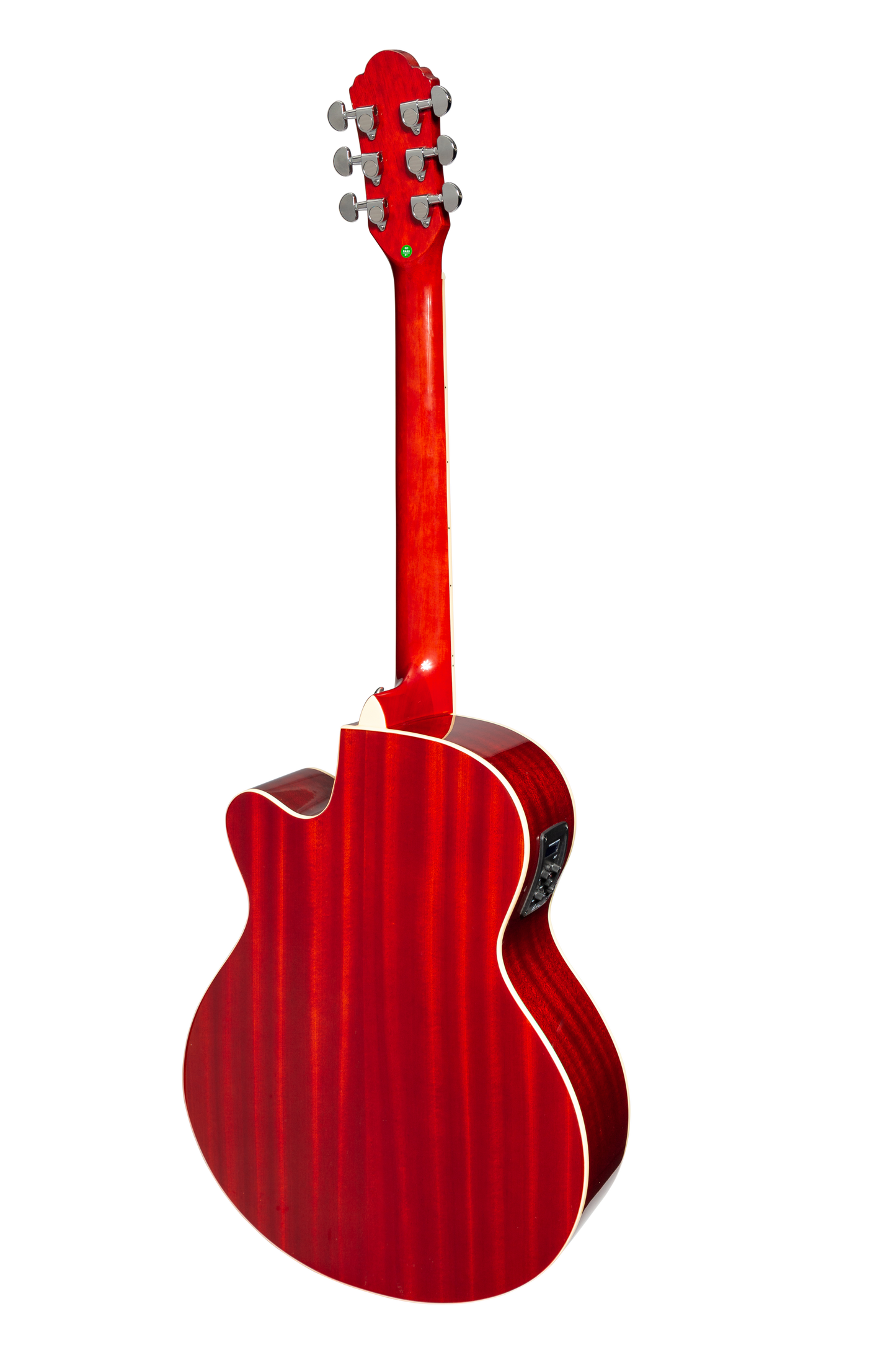 Martinez '41 Series' Folk Size Cutaway Acoustic-Electric Guitar (Red Sunburst)