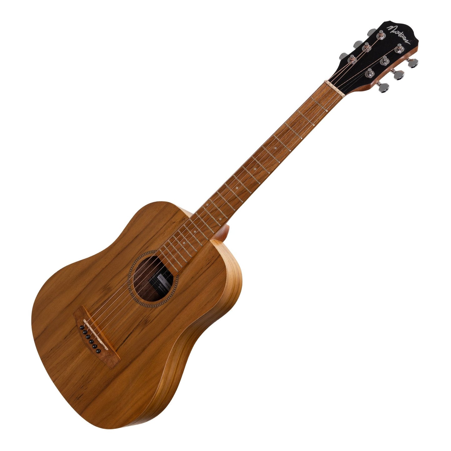 Martinez Acoustic-Electric Babe Traveller Guitar (Jati-Teakwood)