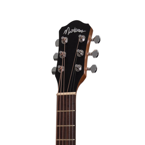 Martinez Acoustic-Electric Babe Traveller Guitar with Built-In Tuner (Rosewood)