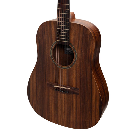 Load image into Gallery viewer, Martinez Acoustic-Electric Middy Traveller Guitar with Built-In Tuner (Rosewood)
