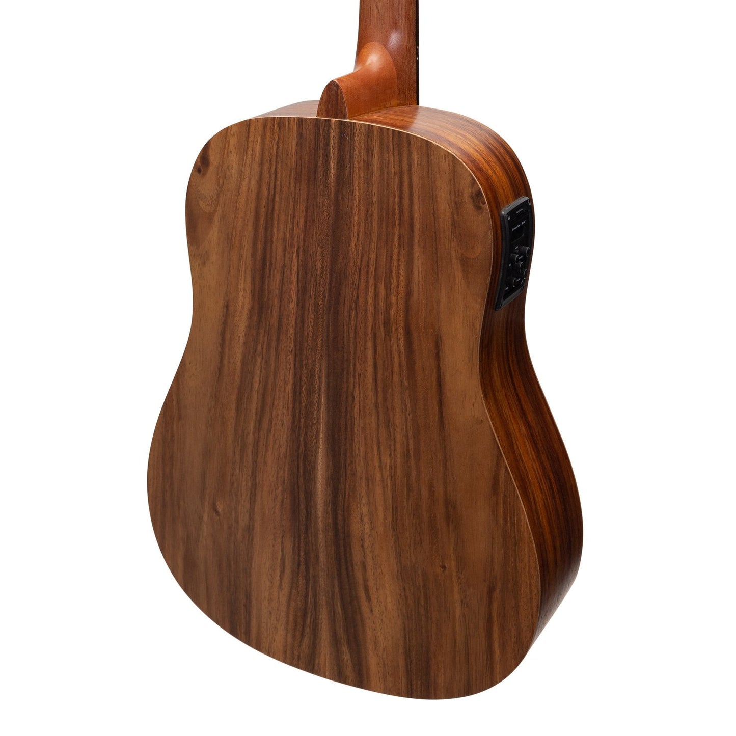 Martinez Acoustic-Electric Middy Traveller Guitar with Built-In Tuner (Rosewood)