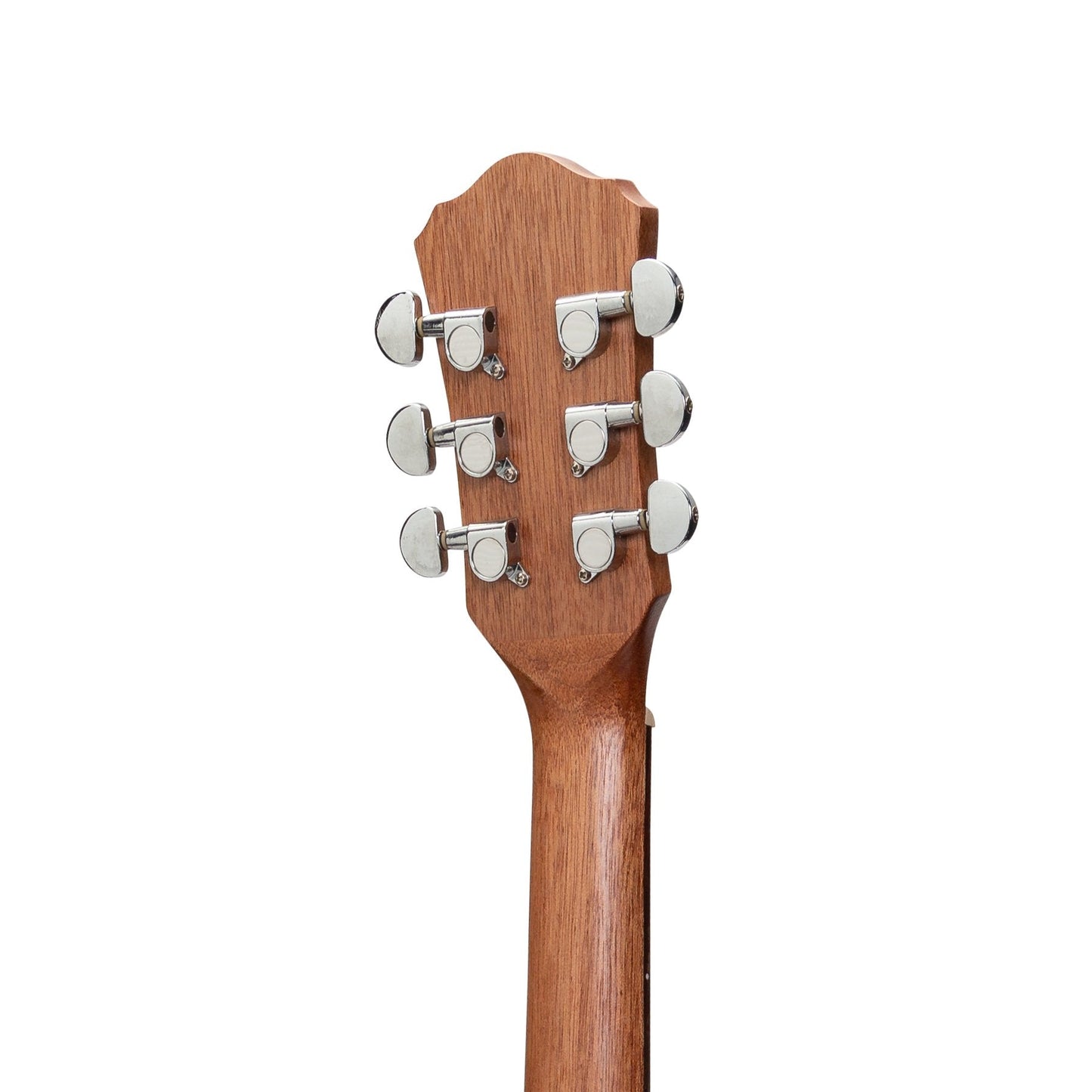 Martinez Acoustic-Electric Middy Traveller Guitar with Built-In Tuner (Rosewood)