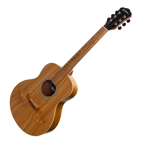 Load image into Gallery viewer, Martinez Acoustic-Electric Short Scale Guitar (Jati-Teakwood)
