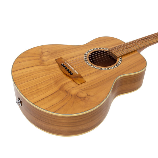Load image into Gallery viewer, Martinez Acoustic-Electric Short Scale Guitar (Jati-Teakwood)
