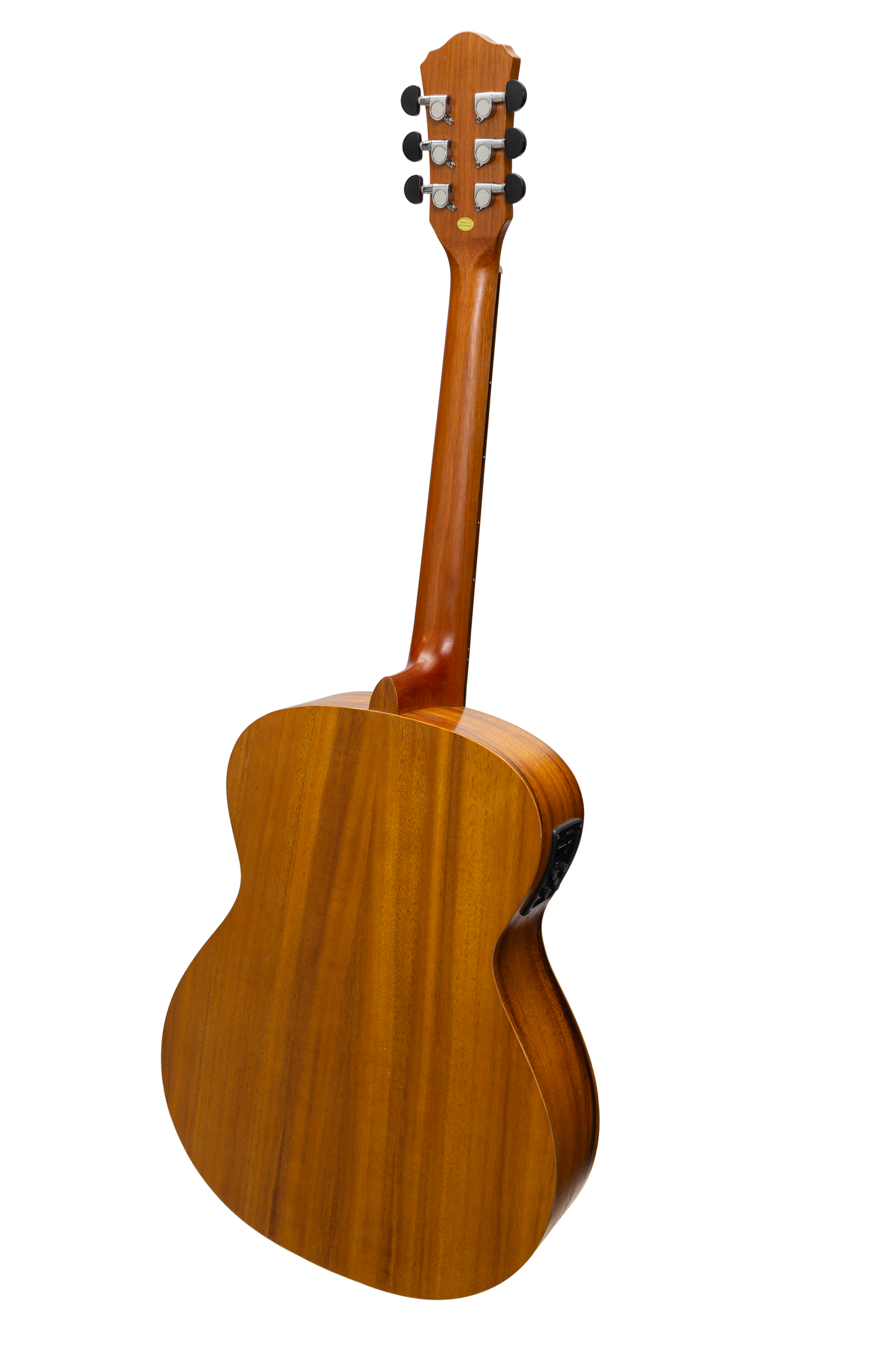 Martinez Acoustic-Electric Small Body Guitar with Built-In Tuner (Koa)