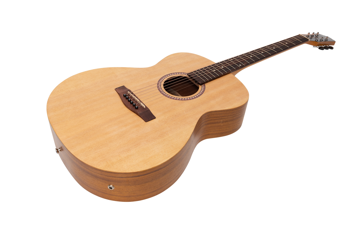 Martinez Acoustic-Electric Small Body Guitar with Built-In Tuner (Spruce/Koa)