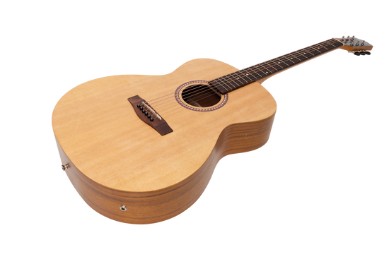 Martinez Acoustic-Electric Small Body Guitar with Built-In Tuner (Spruce/Koa)