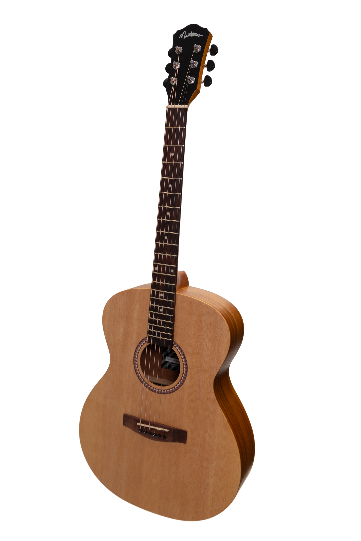 Martinez Acoustic-Electric Small Body Guitar with Built-In Tuner (Spruce/Koa)