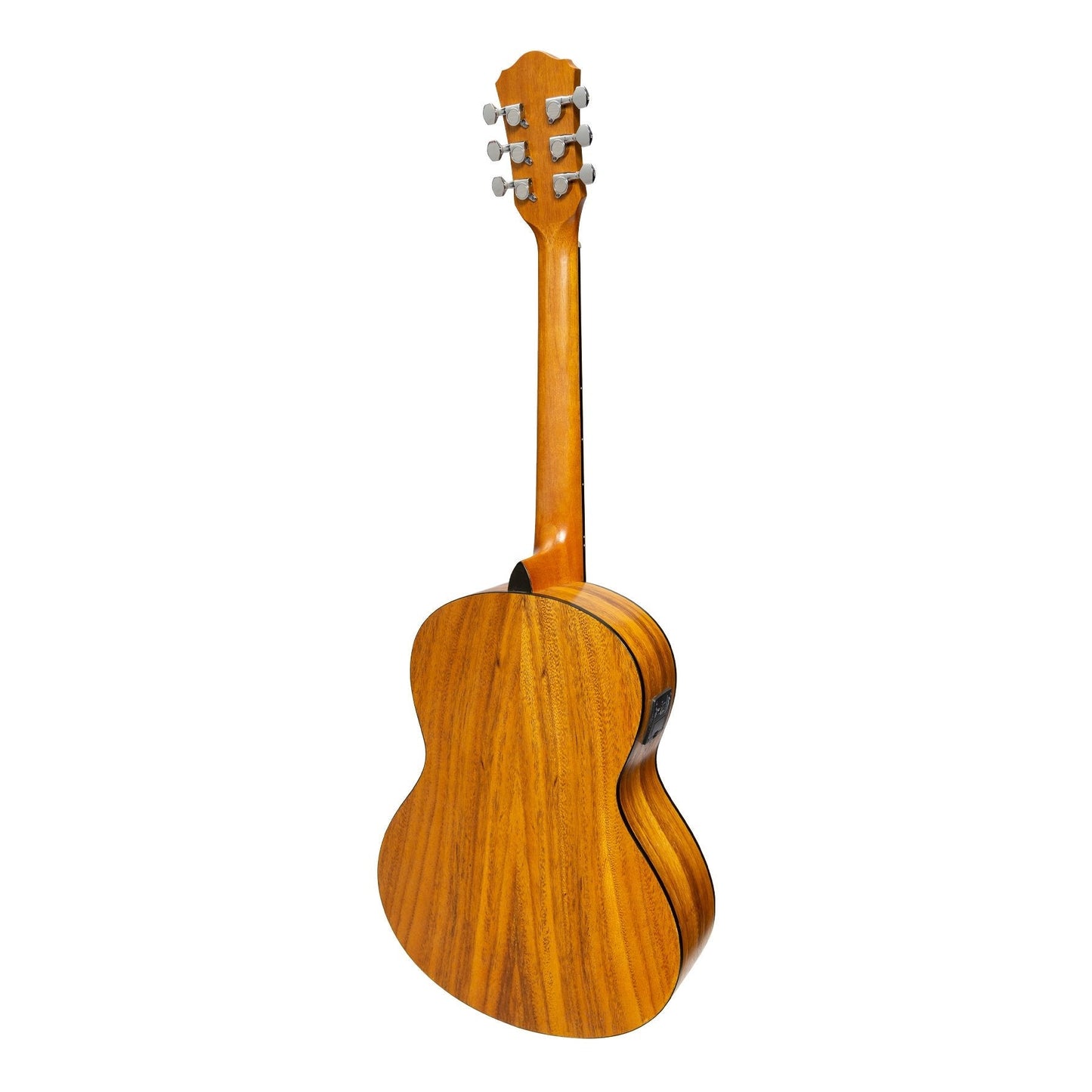 Martinez Acoustic 'Little-Mini' Folk Guitar with Built-In Tuner (Koa)