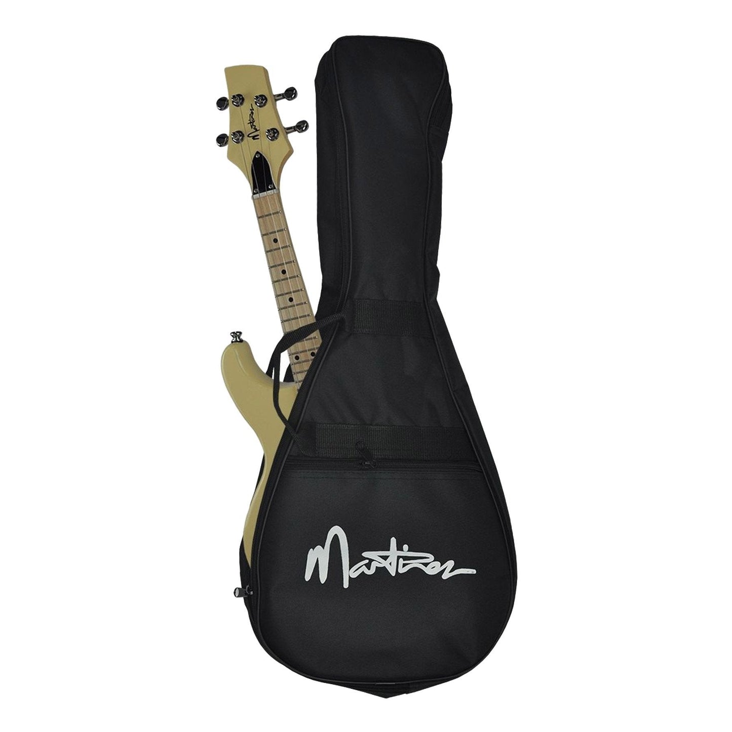 Martinez Electric Mandolin with Gig Bag (White Ivory)