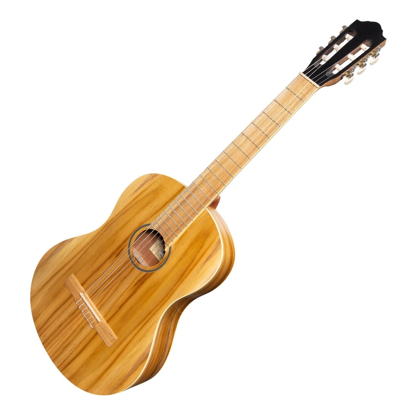 Martinez Full Size Student Classical Guitar with Built In Tuner (Jati-Teakwood)