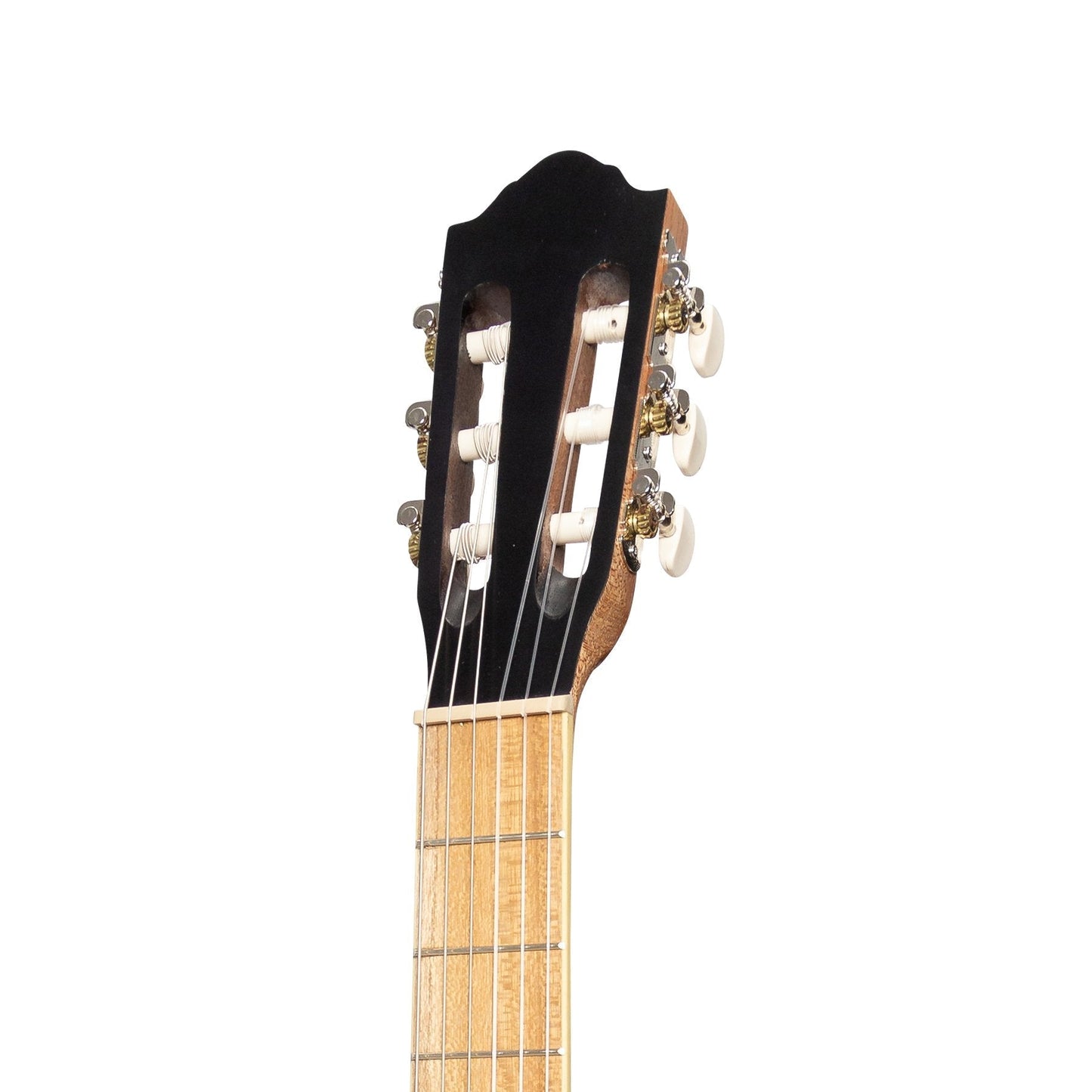 Martinez Full Size Student Classical Guitar with Built In Tuner (Jati-Teakwood)
