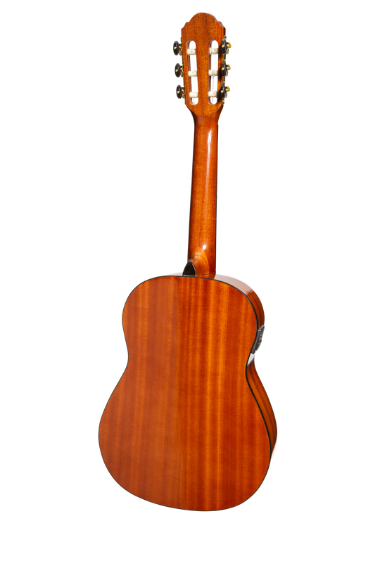 Martinez G-Series 1/2 Size Student Classical Guitar Pack with Built In Tuner (Amber-Gloss)