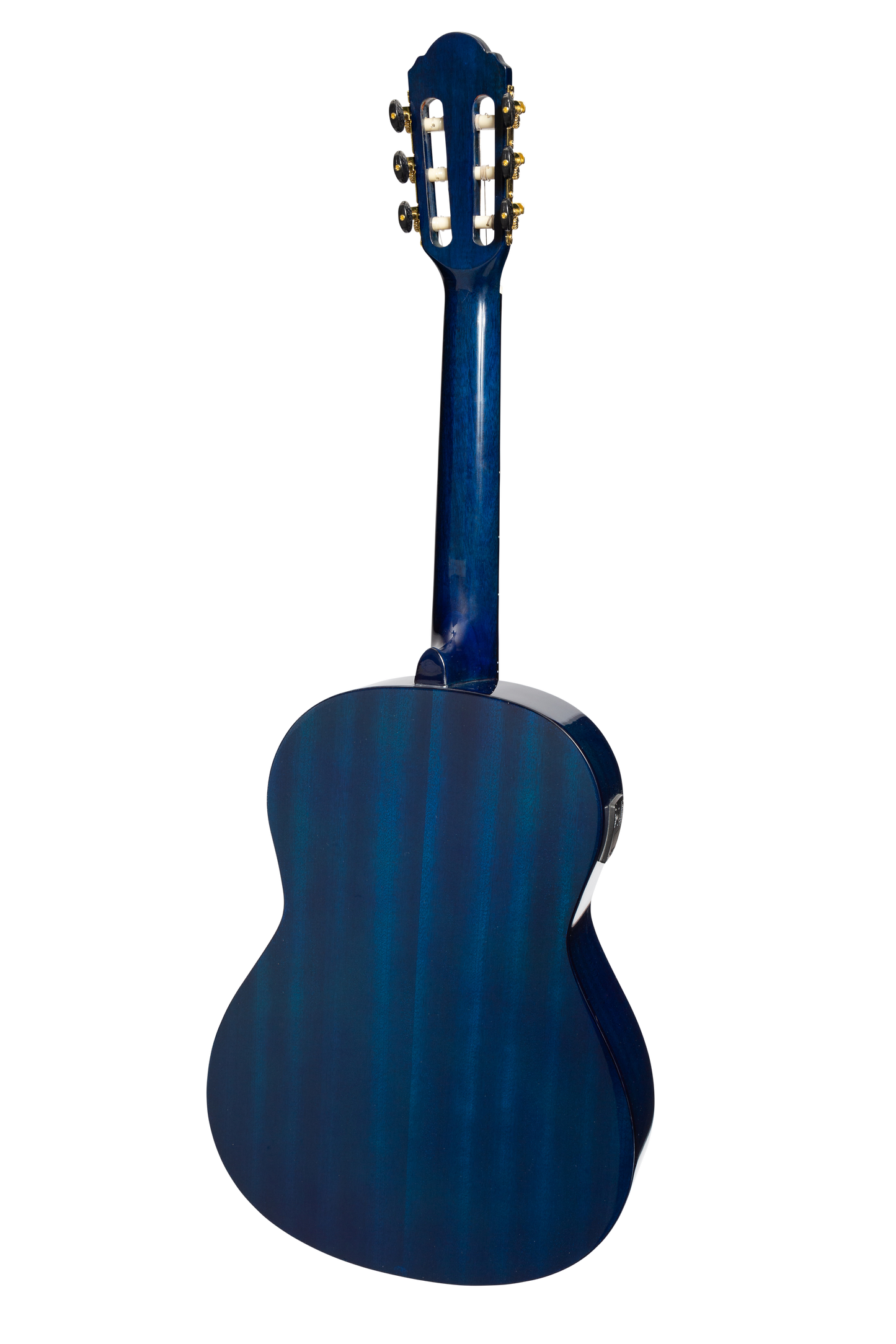 Martinez G-Series 3/4 Size Electric Classical Guitar with Tuner (Blue-Gloss)