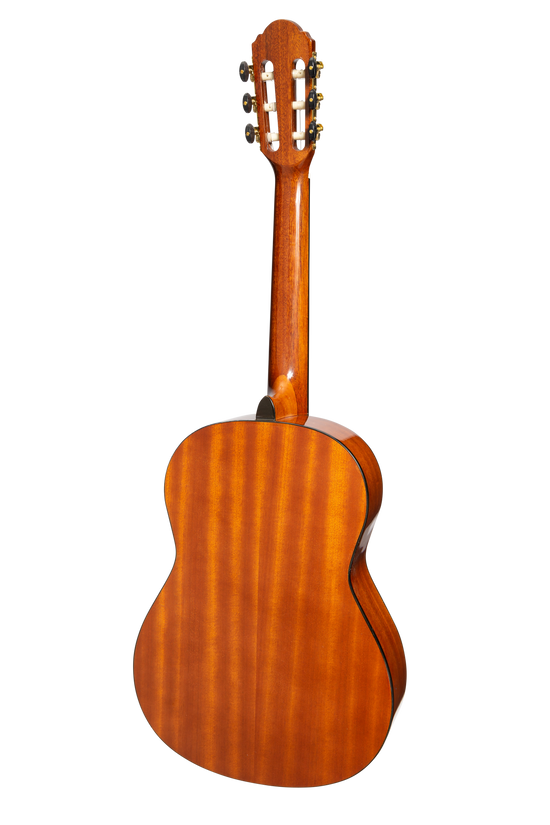 Martinez G-Series Left Handed 3/4 Size Electric Classical Guitar with Tuner (Natural-Gloss)