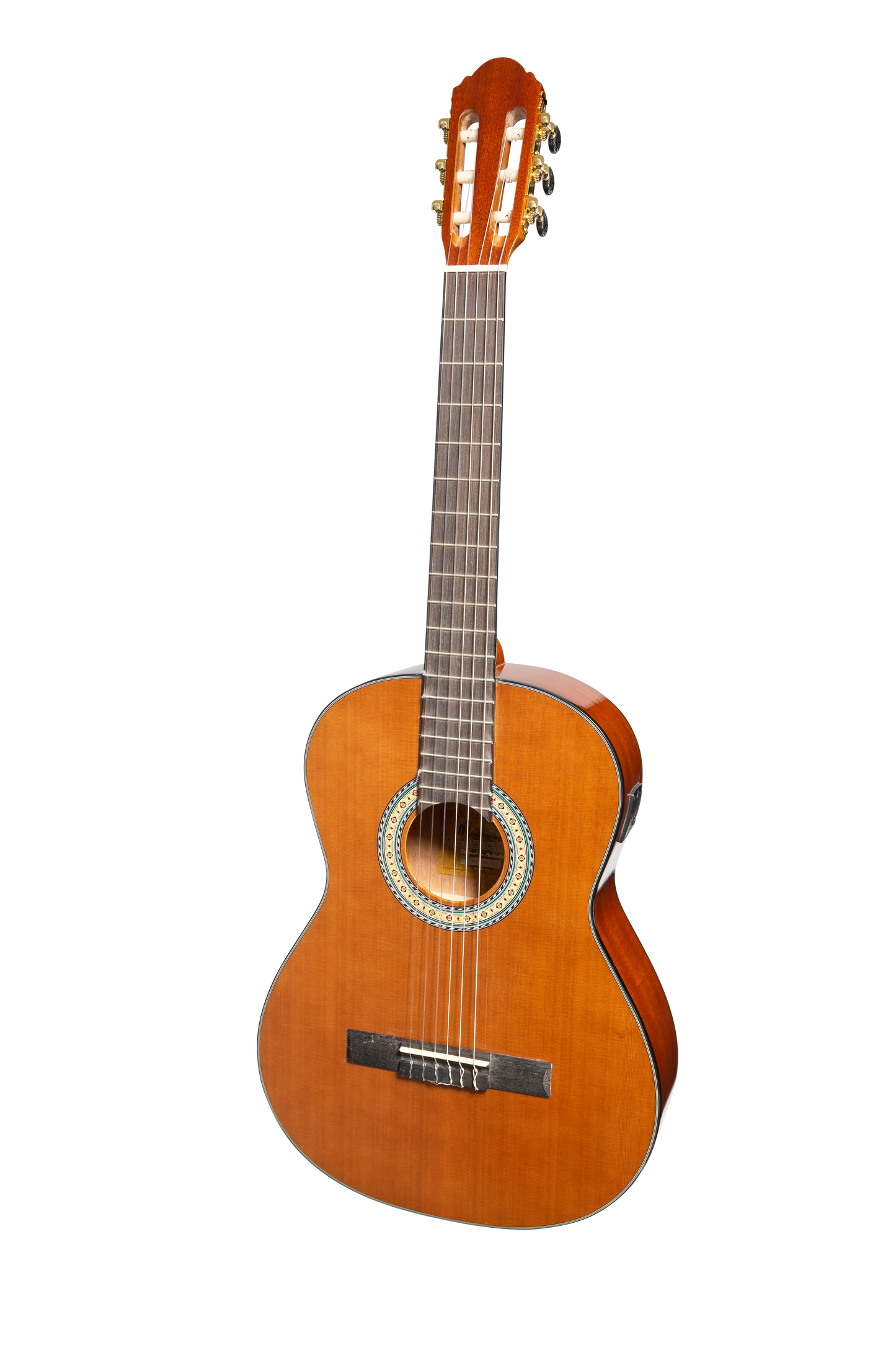 Martinez G-Series Left Handed Full Size Student Classical Guitar Pack with Built In Tuner (Natural-Gloss)