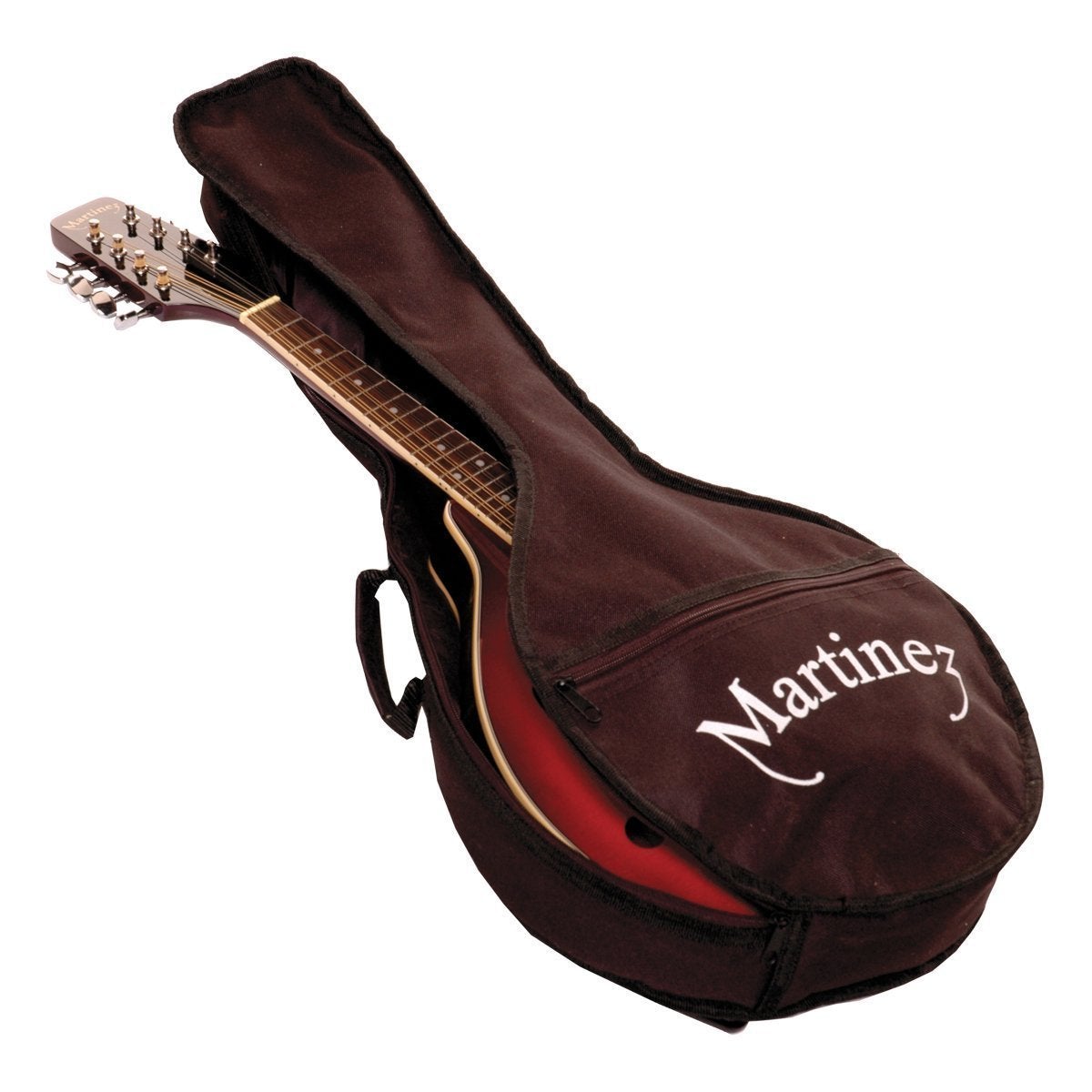 Martinez Gypsy Florentine Mandolin with Deluxe Gig Bag (Natural Satin)