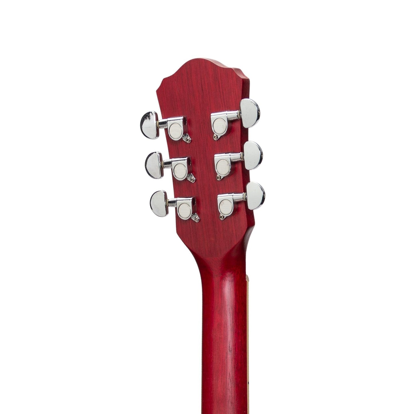 Load image into Gallery viewer, Martinez Jazz Hybrid Acoustic-Electric Small Body Cutaway Guitar (Red)
